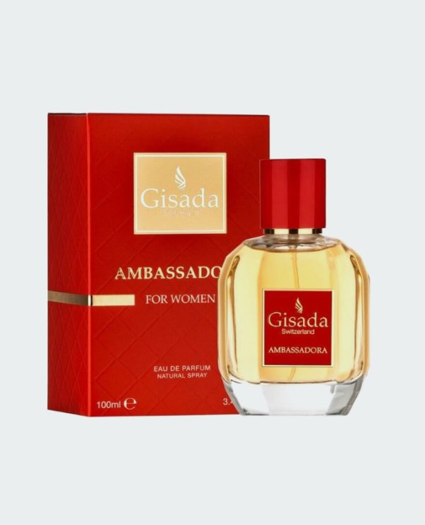 عطر GISADA AMBASSADOR RED WOMEN EDP 100 ML