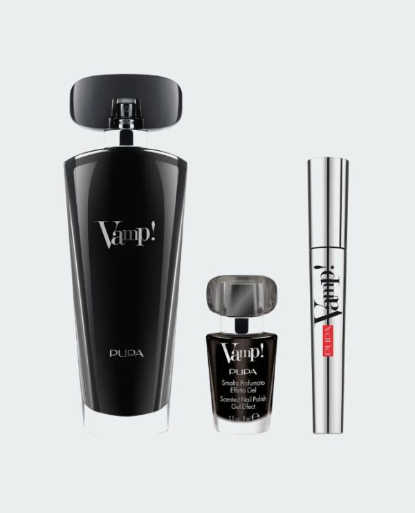 حزمة  VAMPI BLACK GS EDP 50ML+MASCARA+NAIL